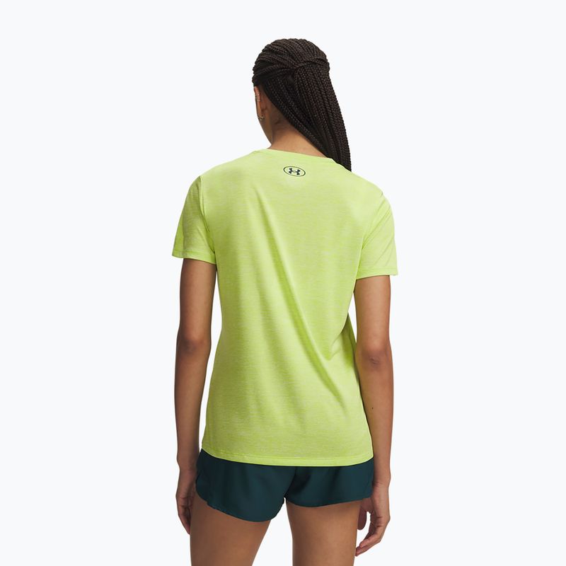 Dámské tréninkové tričko Under Armour Tech Twist green citrine/arden green 2