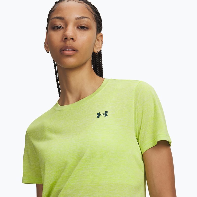 Dámské tréninkové tričko Under Armour Tech Twist green citrine/arden green 3