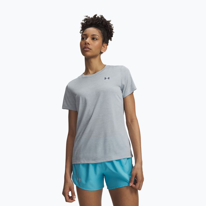 Dámské tréninkové tričko Under Armour Tech Twist blue fog/downpour gray