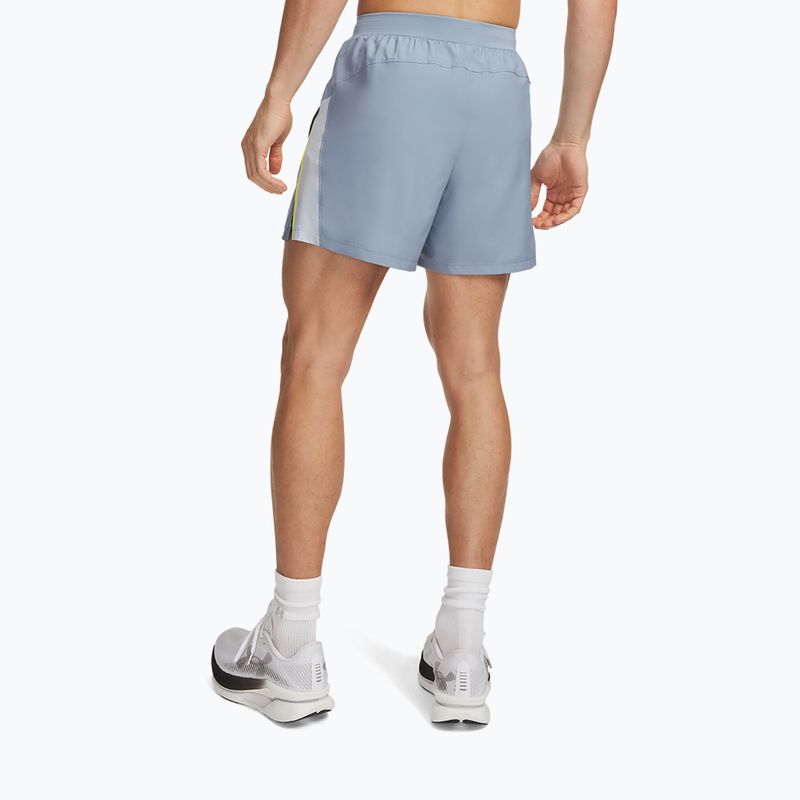 Pánské běžecké šortky Under Armour Launch 5" Shorts blue wind/flash light/reflective 3