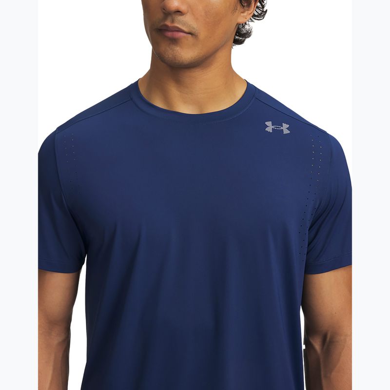 Pánské běžecké tričko Under Armour Velociti Pro SS blackout navy/reflective 3