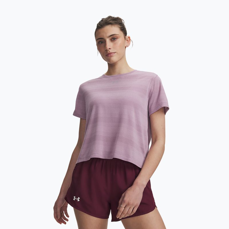 Dámské běžecké tričko Under Armour Velociti SS mauve pink/reflective
