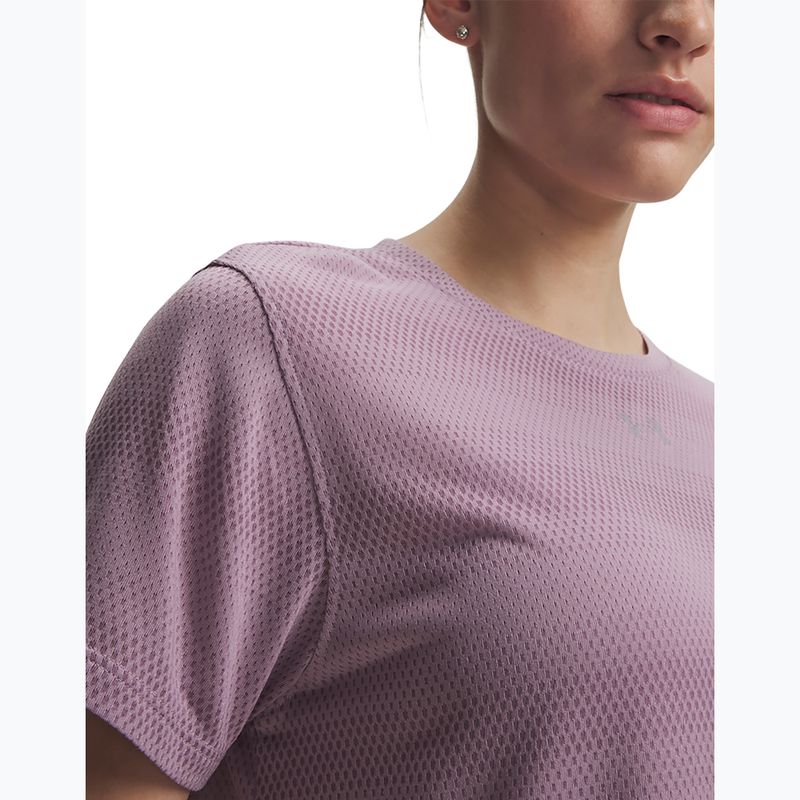 Dámské běžecké tričko Under Armour Velociti SS mauve pink/reflective 3