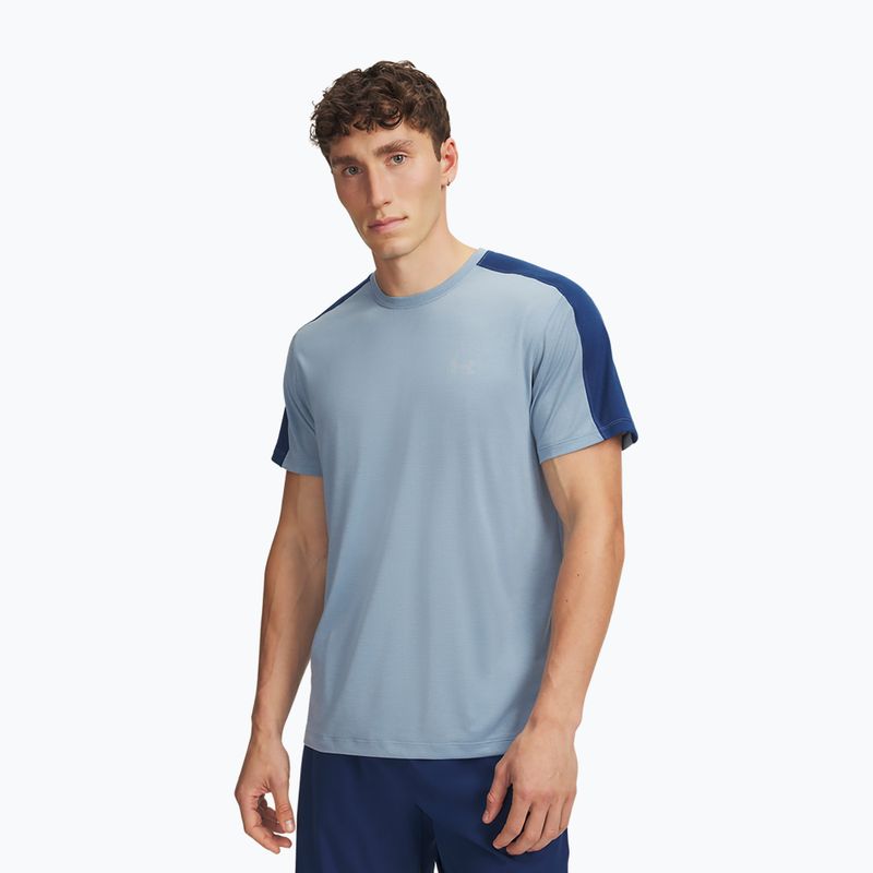 Pánské běžecké tričko Under Armour Velociti Reflect blue wind/blackout navy/reflective