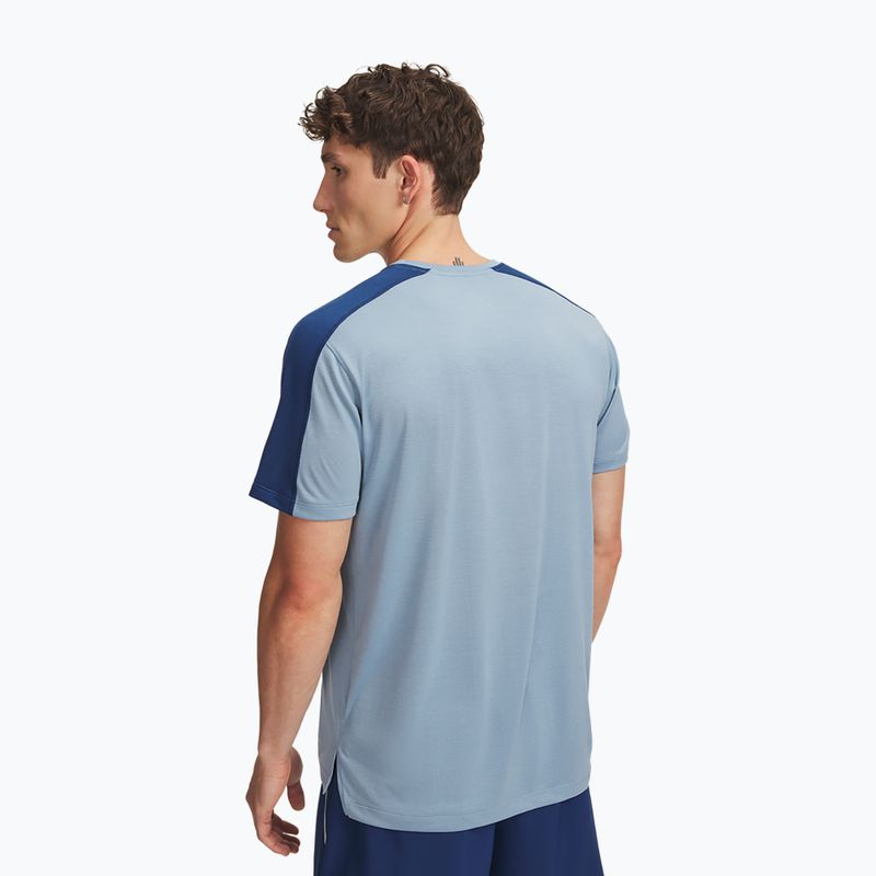 Pánské běžecké tričko Under Armour Velociti Reflect blue wind/blackout navy/reflective 2