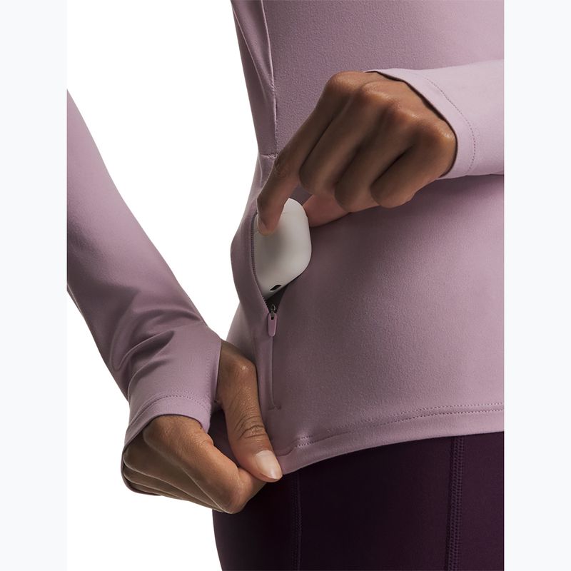 Dámská běžecká mikina Under Armour Velociti Half Zip mauve pink/reflective 3