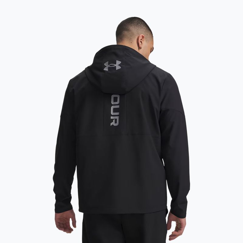 Pánská tréninková bunda Under Armour Tech Utility Woven Jacket black/black/steel 2
