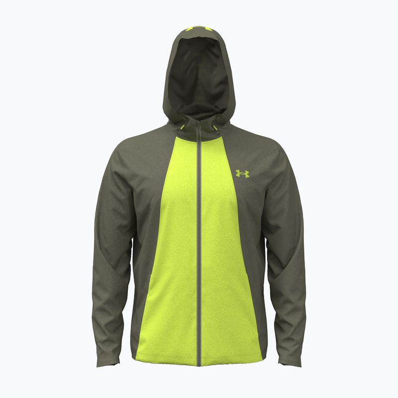 Pánská tréninková bunda Under Armour Tech Utility Woven Jacket marine od green/green citrine/green citrine