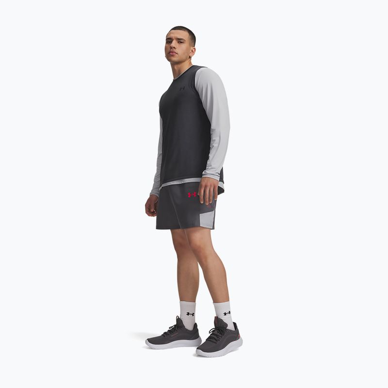 Pánské tréninkové šortky Under Armour Tech Utility Shorts castlerock/mod gray/racer red 2