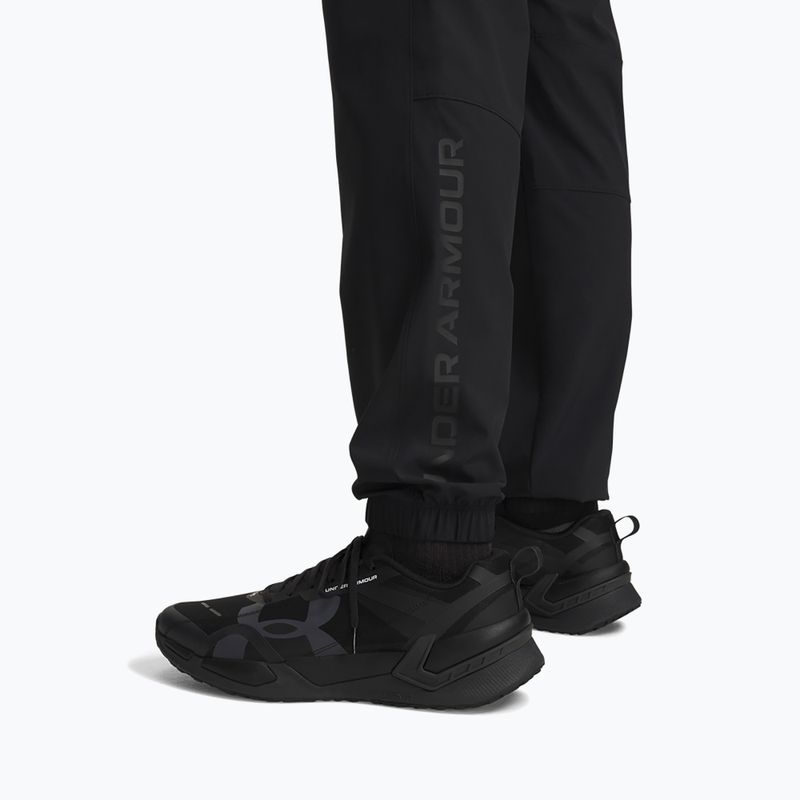Pánské tréninkové kalhoty Under Armour Tech Utility Woven Pants black/black/steel 4