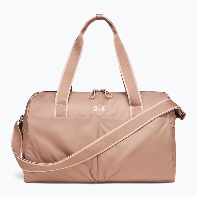 Dámská tréninková taška Under Armour Studio Lite Duffle 26 l deep almond/bashful pink