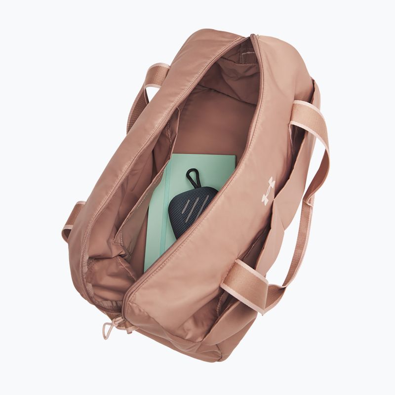 Dámská tréninková taška Under Armour Studio Lite Duffle 26 l deep almond/bashful pink 3