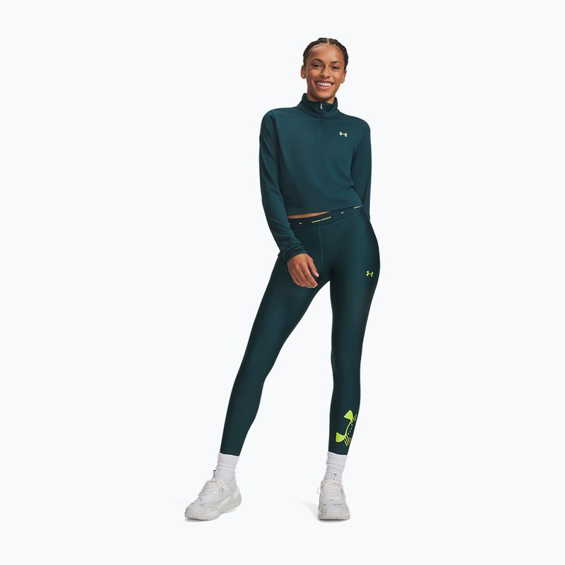 Dámské tréninkové legíny Under Armour HeatGear Novelty Leggings arden green/green citrine 2