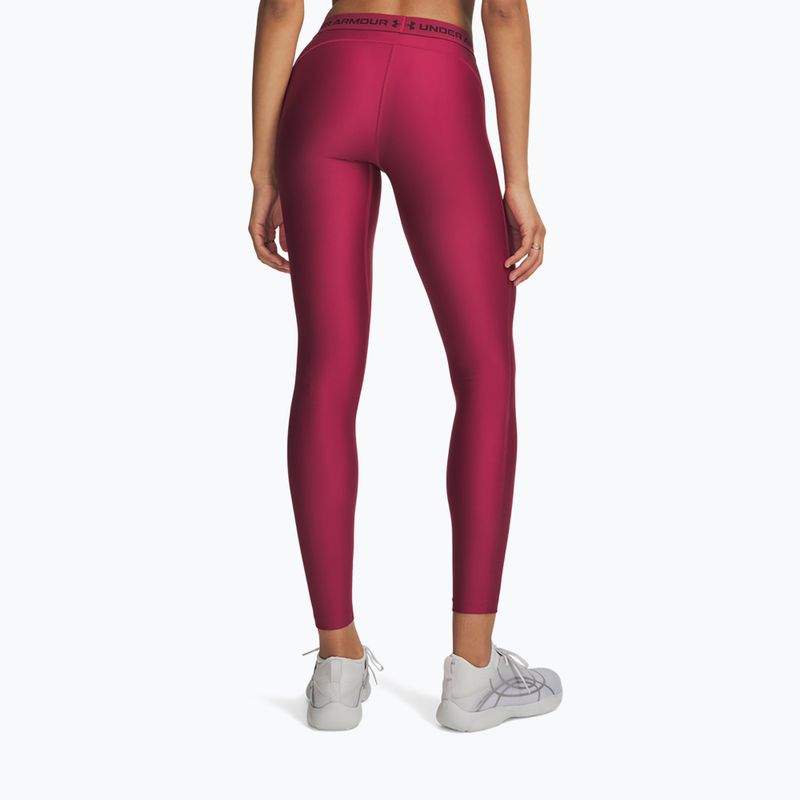Dámské tréninkové legíny Under Armour HeatGear Leggings claret/ox blood 3