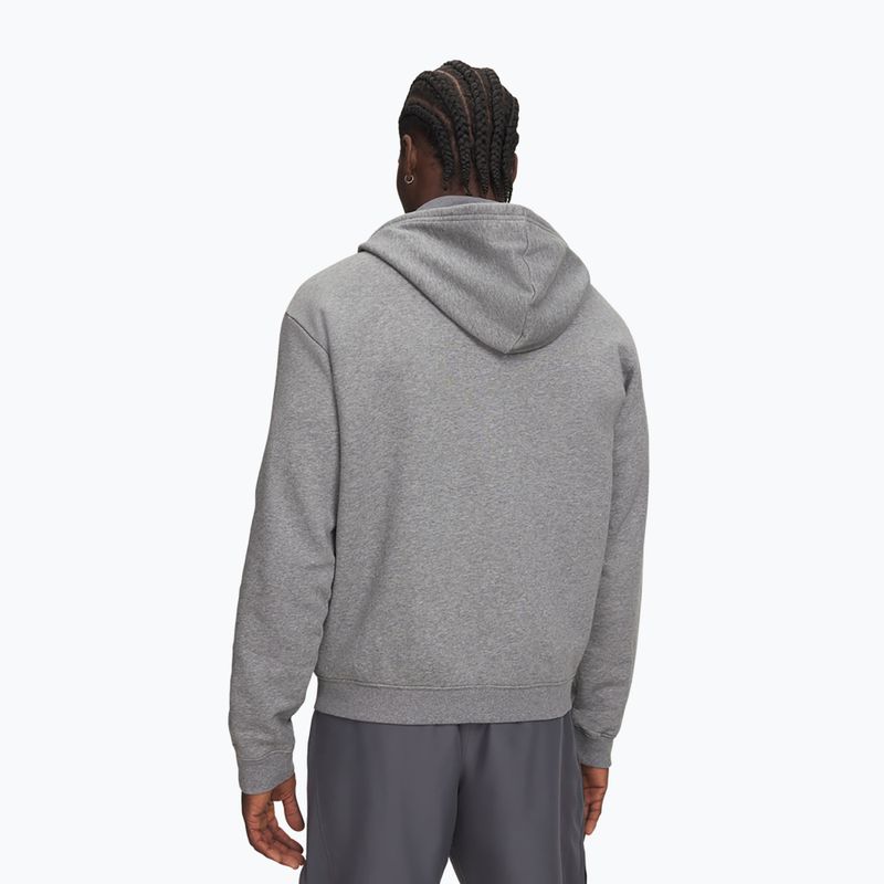 Pánská mikina Under Armour Rival Fleece Full Zip castlerock light heather/black 2