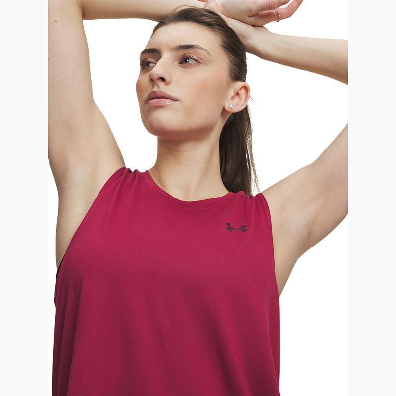 Dámské tréninkové tričko Under Armour Tech Tank Solid claret/ox blood 3