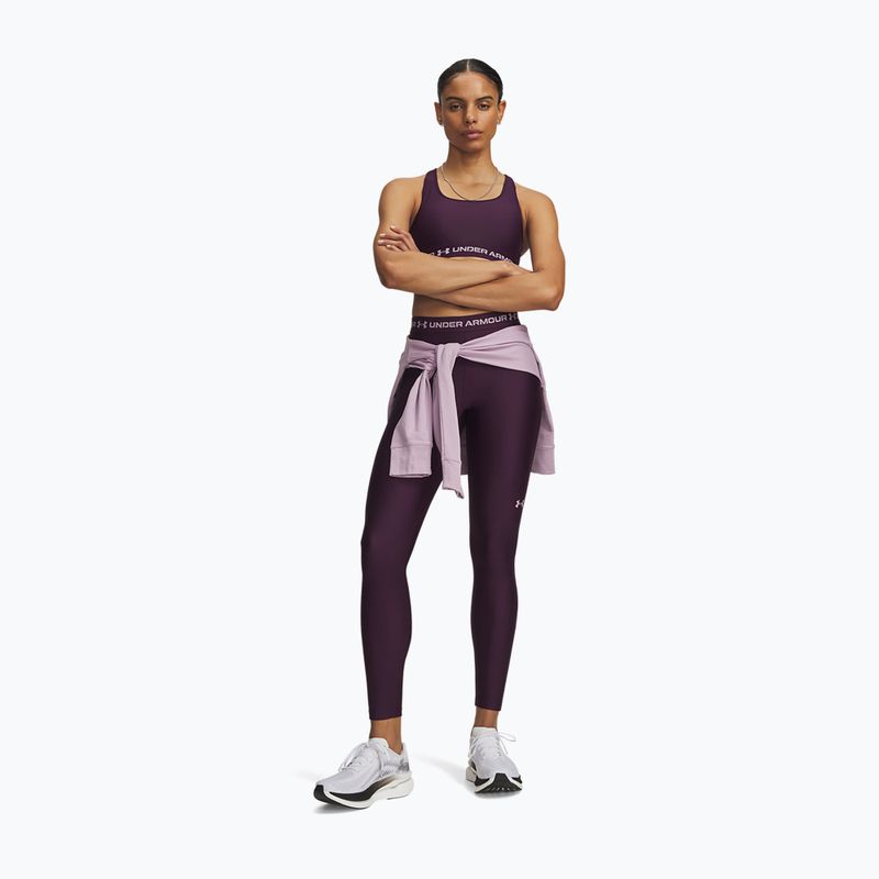 Dámské tréninkové legíny Under Armour HeatGear Leggings purple echo/mauve pink 2