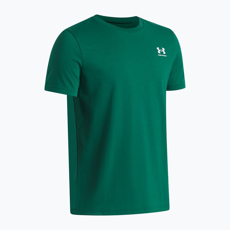 Dětské tričko Under Armour Sportstyle Left Chest campus ivy/white 3