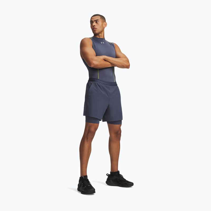 Pánské tréninkové šortky Under Armour Vanish Elite 2IN1 Shorts downpour gray/downpour gray 2
