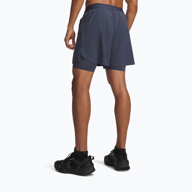 Pánské tréninkové šortky Under Armour Vanish Elite 2IN1 Shorts downpour gray/downpour gray 3