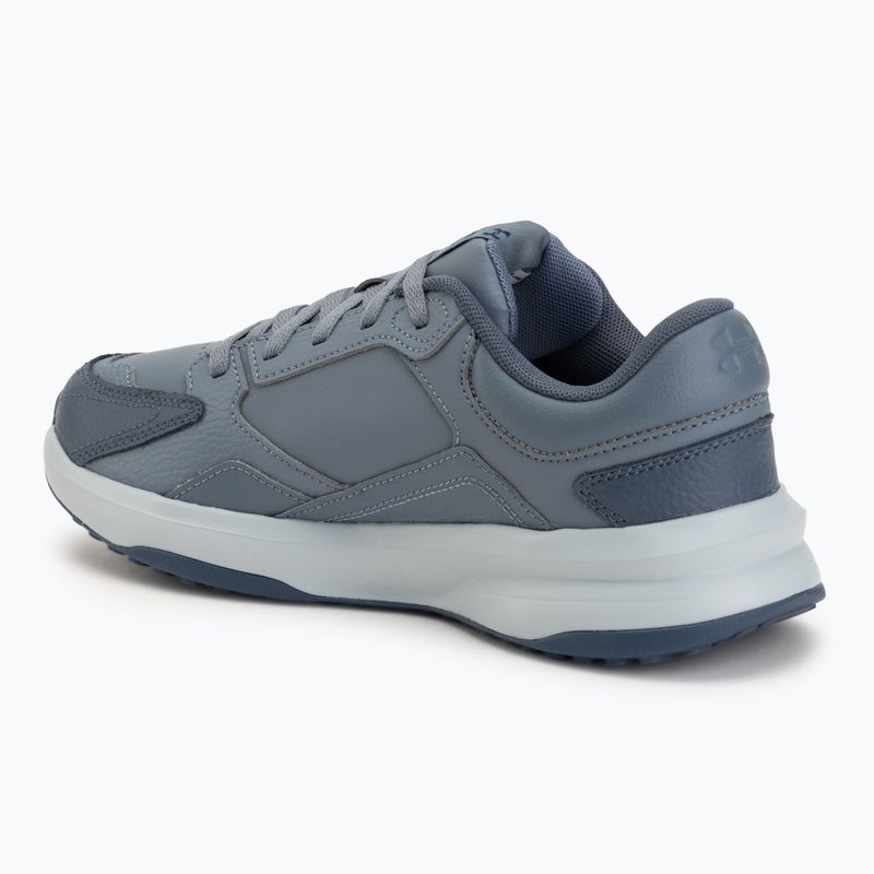 Pánské tréningové boty Under Armour Edge Leather gravel/blue fog/blackout navy 3