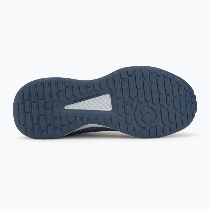 Pánské tréningové boty Under Armour Edge Leather gravel/blue fog/blackout navy 4