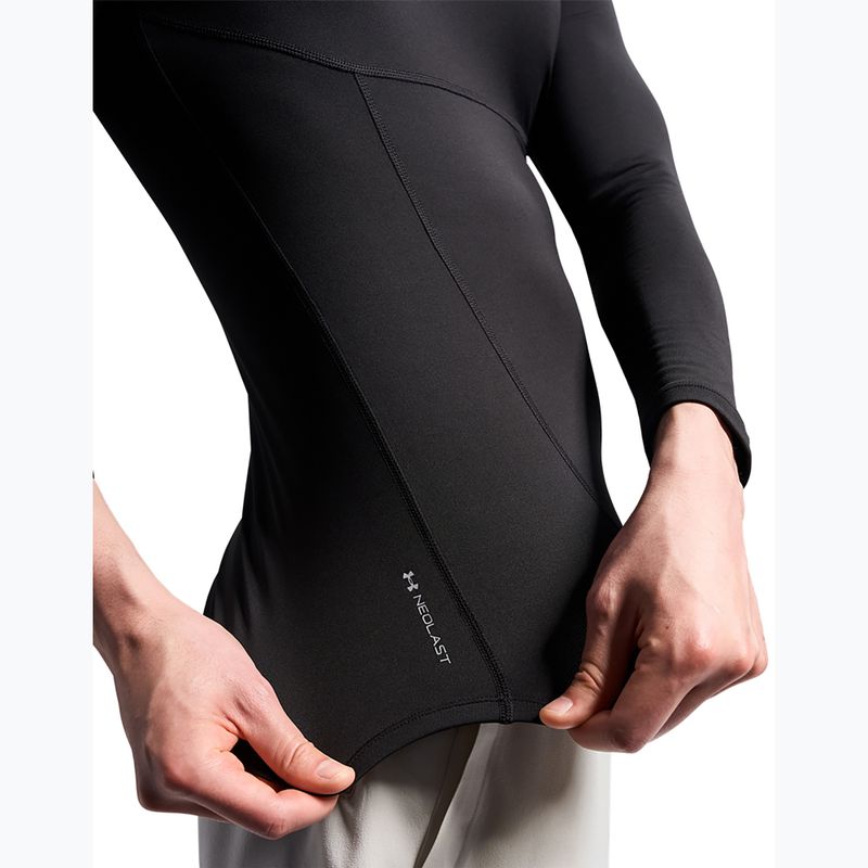 Pánské tréninkové tričko Longsleeve Under Armour Coldgear Elite Comp Mock ultimate black/ultimate black/reflective 7