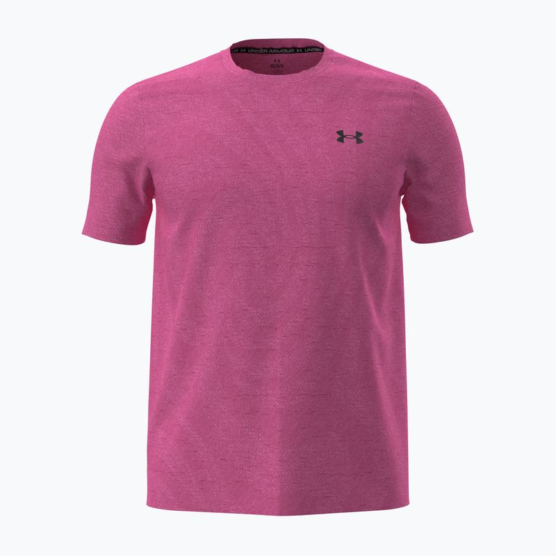 Pánské tréninkové tričko Under Armour Vanish Seamless Novelty SS pink frenzy/ultimate black