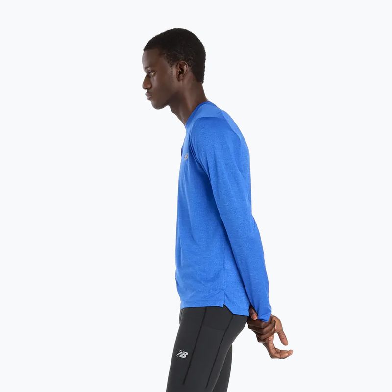 Pánské tričko Longsleeve New Balance Athletics blue gemstone 4