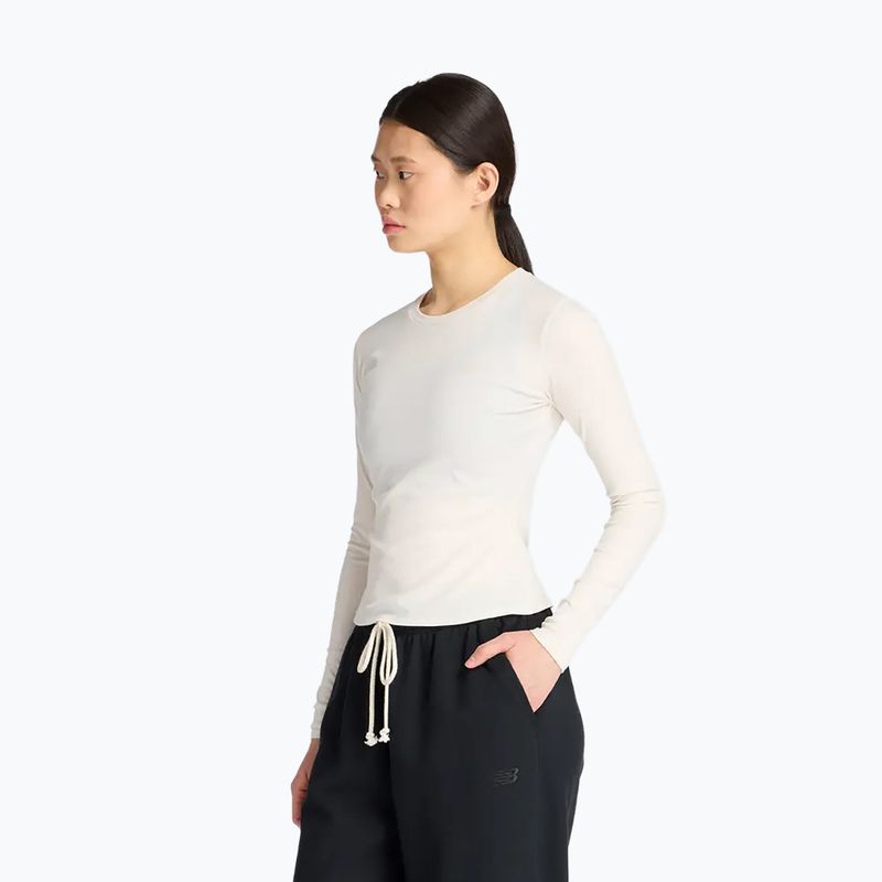 Dámské triko Longsleeve New Balance Micro-Rib white 3