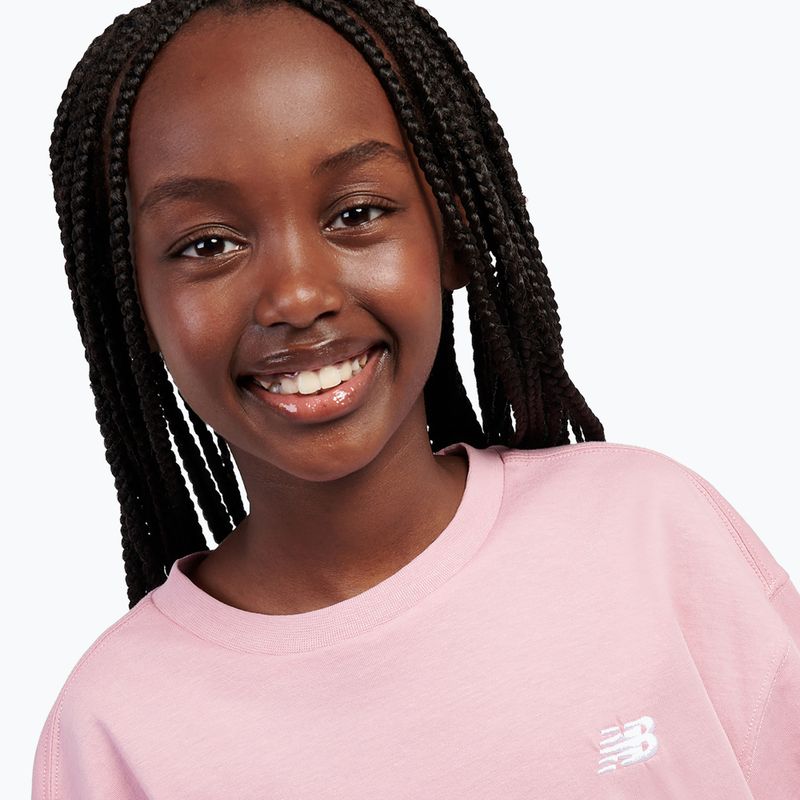 Dětské tričko New Balance Jersey Small Logo Tee pink taffy 5