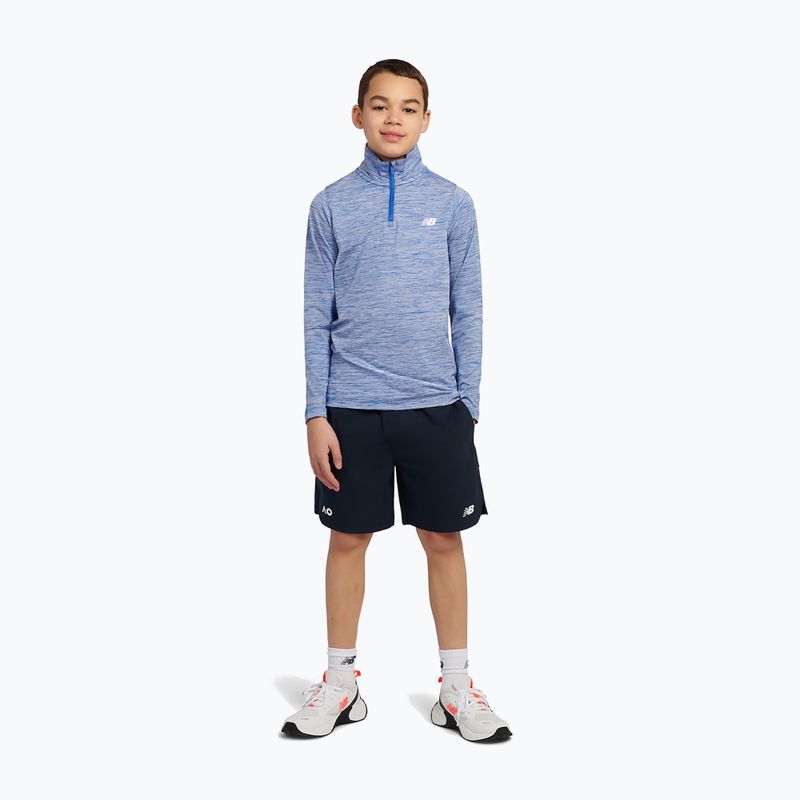 Dětská mikina New Balance Athletics Quarter Zip Funnel blue gemstone 2