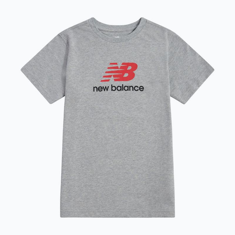 Dětské tričko New Balance Jersey Stacked Logo Tee athletic grey heather 6