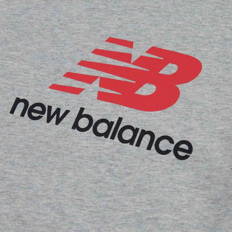Dětské tričko New Balance Jersey Stacked Logo Tee athletic grey heather 8