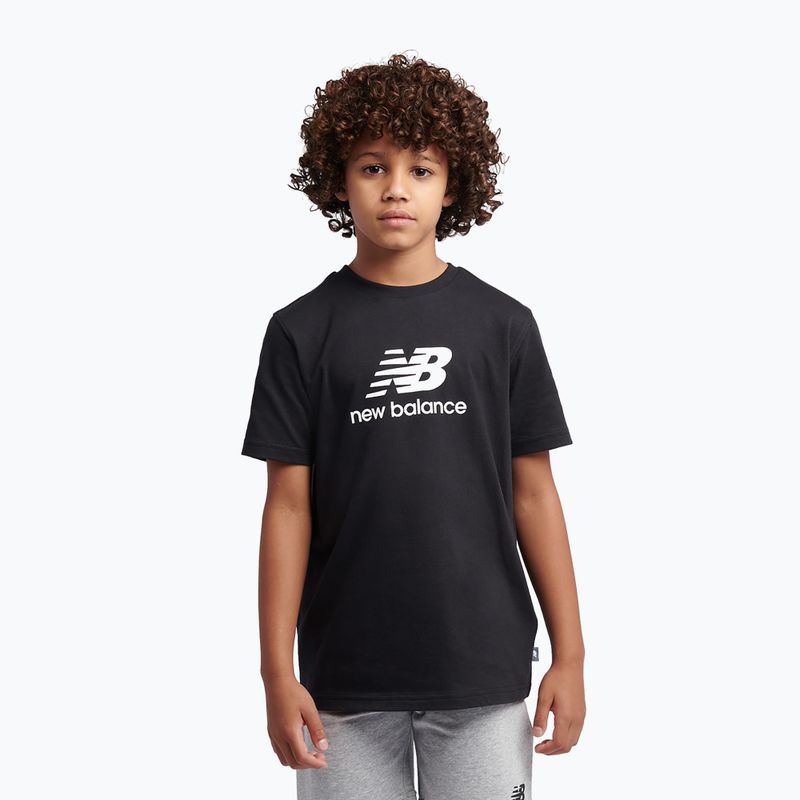 Dětská souprava New Balance Stacked Logo Tee & FT Short nb caviar 4