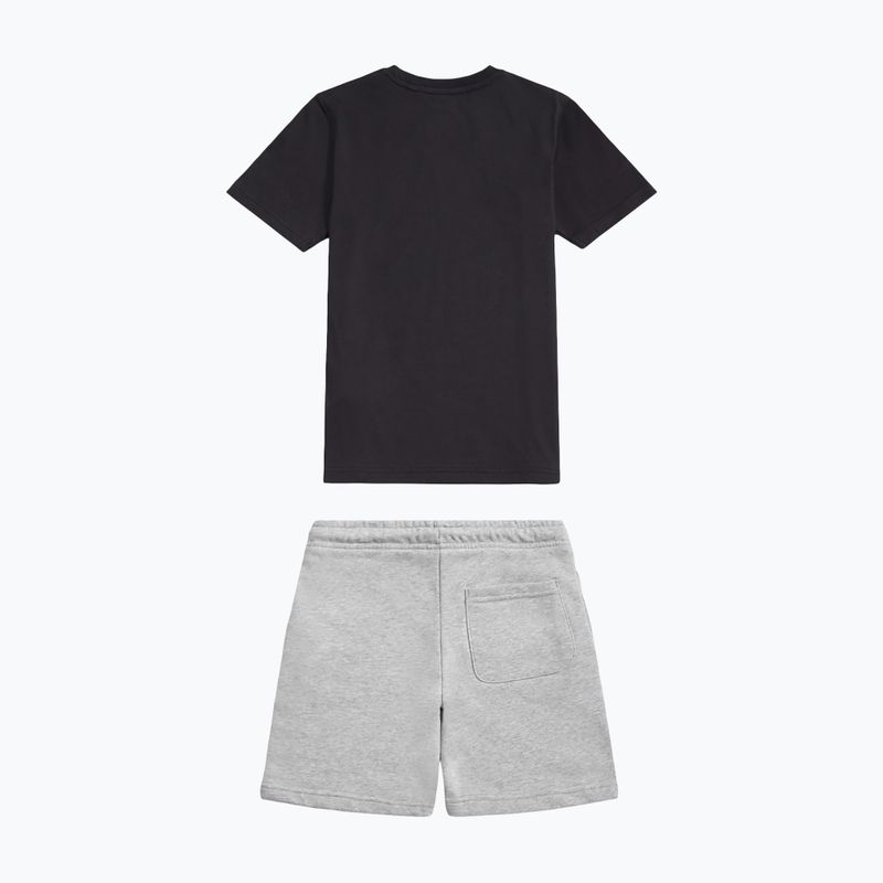 Dětská souprava New Balance Stacked Logo Tee & FT Short nb caviar 9