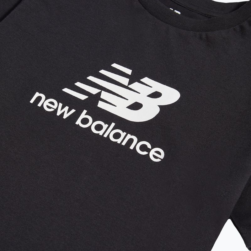Dětská souprava New Balance Stacked Logo Tee & FT Short nb caviar 11
