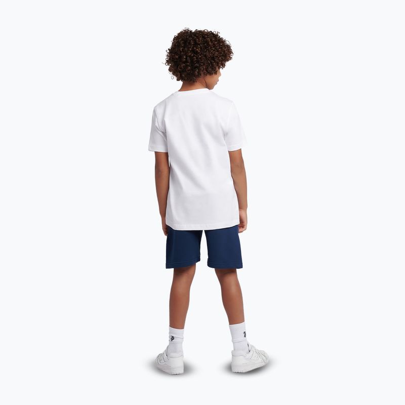 Dětská souprava New Balance Stacked Logo Tee & FT Short nb bright white 2
