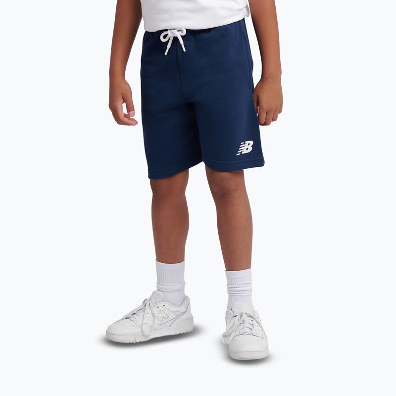 Dětská souprava New Balance Stacked Logo Tee & FT Short nb bright white 6