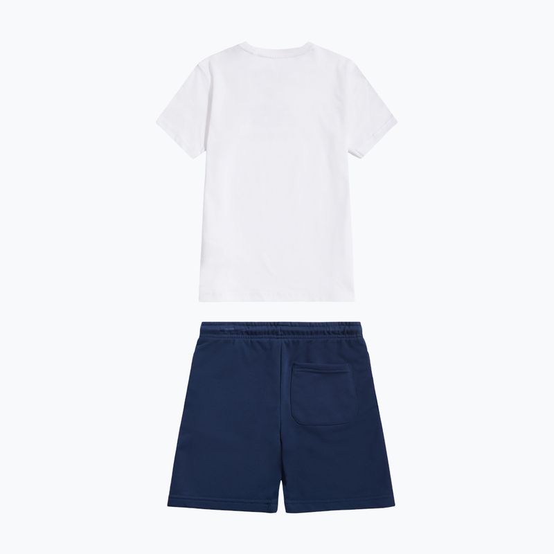 Dětská souprava New Balance Stacked Logo Tee & FT Short nb bright white 9