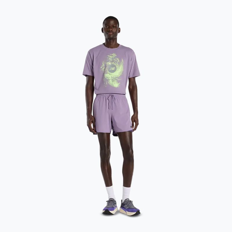 Pánské běžecké šortky New Balance Run Essentials 5" candied violet 2