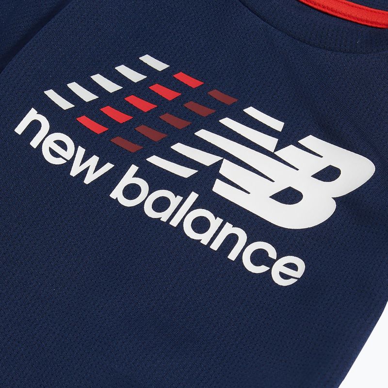 Dětská souprava New Balance Contrast Athletic Tee & Nylon Short nb navy 5