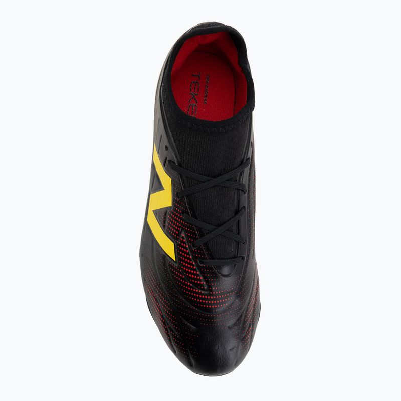 Dětské kopačky New Balance Tekela Team V5 black 100/punch yellow/fire cracker 5