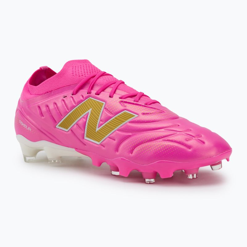Kopačky New Balance Tekela Pro Low V5 FG pink heat/metallic gold/pink satin