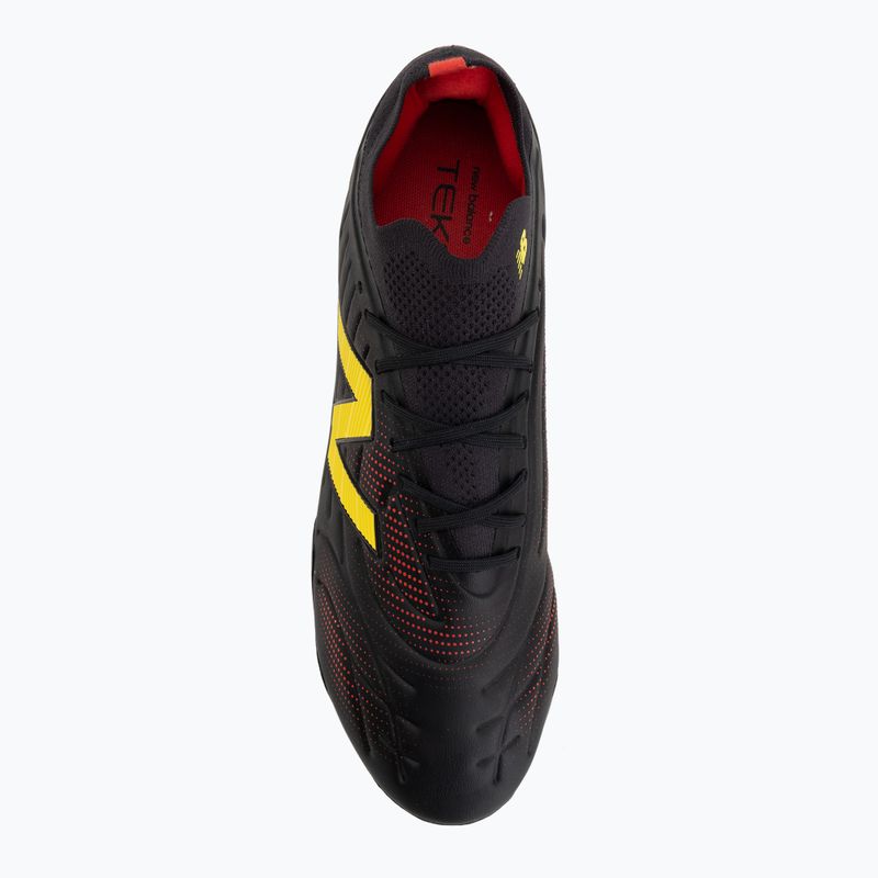 Kopačky New Balance Tekela Pro Low V5 FG black 100/punch yellow/fire cracker 5