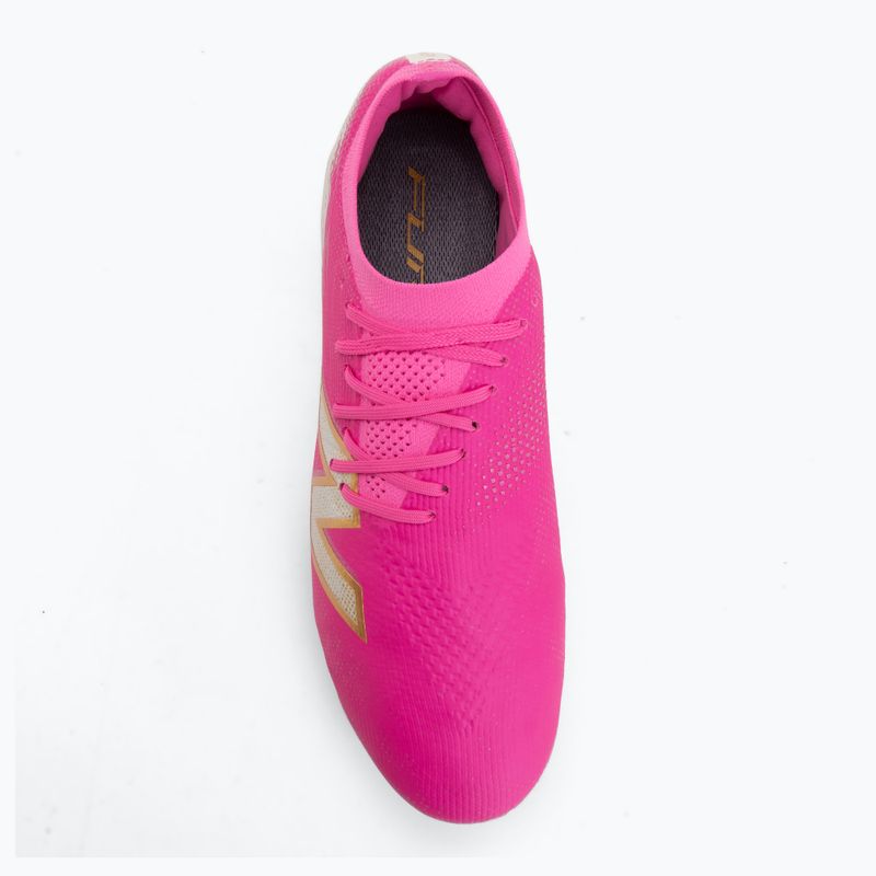 Kopačky New Balance Furon Elite V8 SG pink heat/sea salt/gold metallic 5