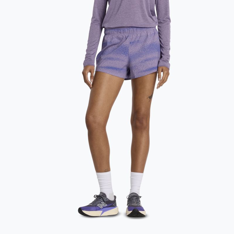 Dámské běžecké šortky New Balance RC Printed 3" candided violet