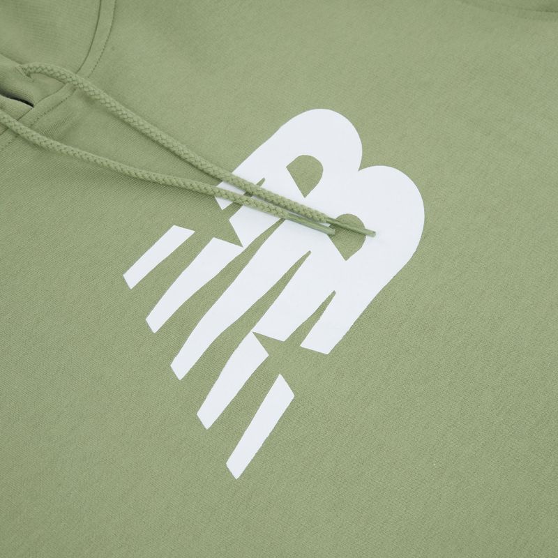 Pánská mikina New Balance Core Brushed Hoodie oregano 8