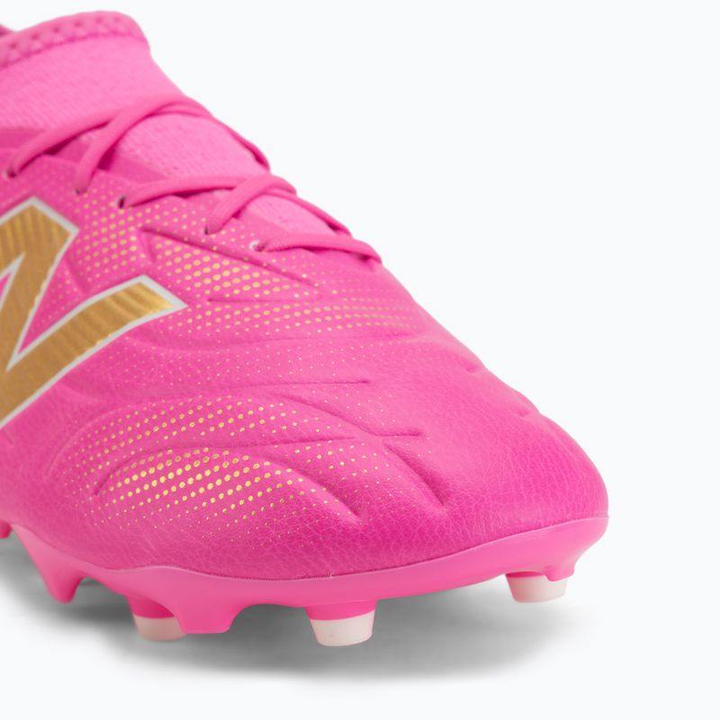 Dětské kopačky New Balance Tekela Team V5 pink heat/metallic gold/pink satin 7