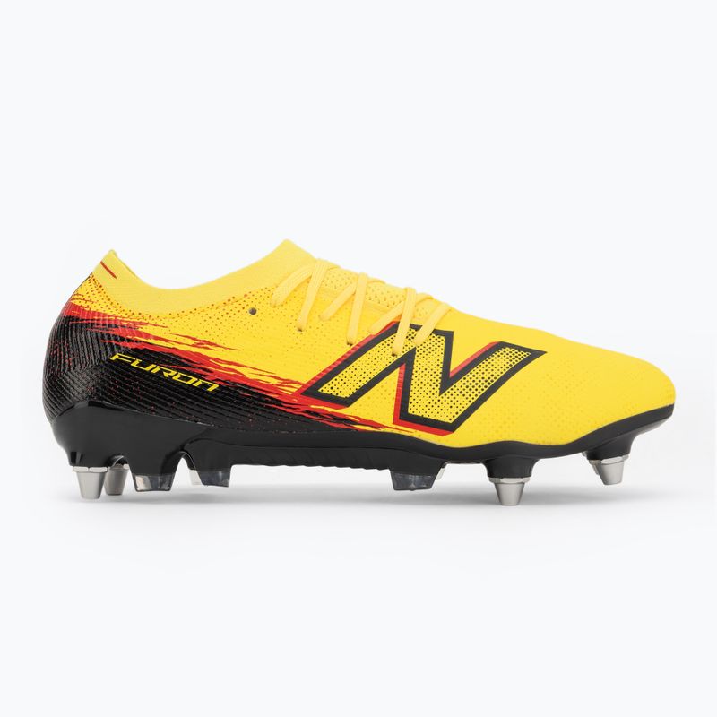 Kopačky New Balance Furon Elite V8 SG punch yellow/black 100/fire cracker 2